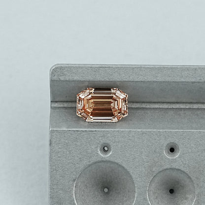 Champagne Old Mine Emerald Lab Grown Diamond Loose