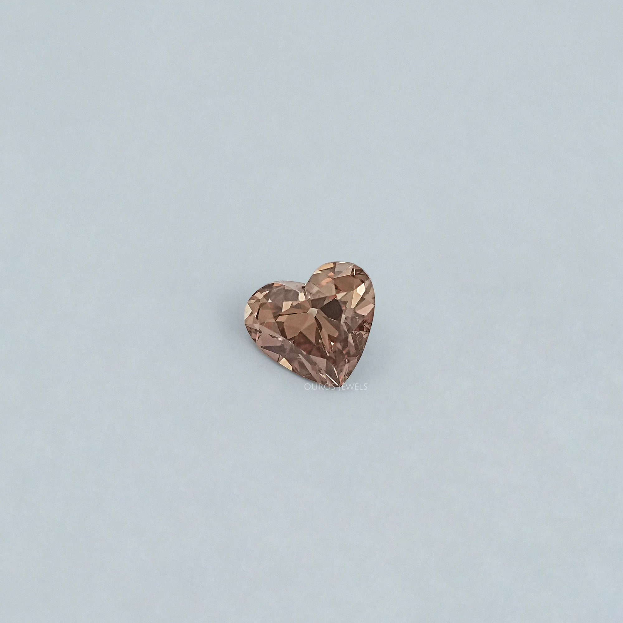 Old Mine Heart Cut Champagne Diamond Loose Loose