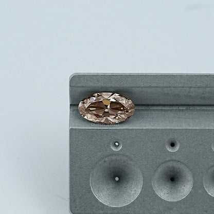 Champagne Old Mine Moval Cut Lab Diamond Loose
