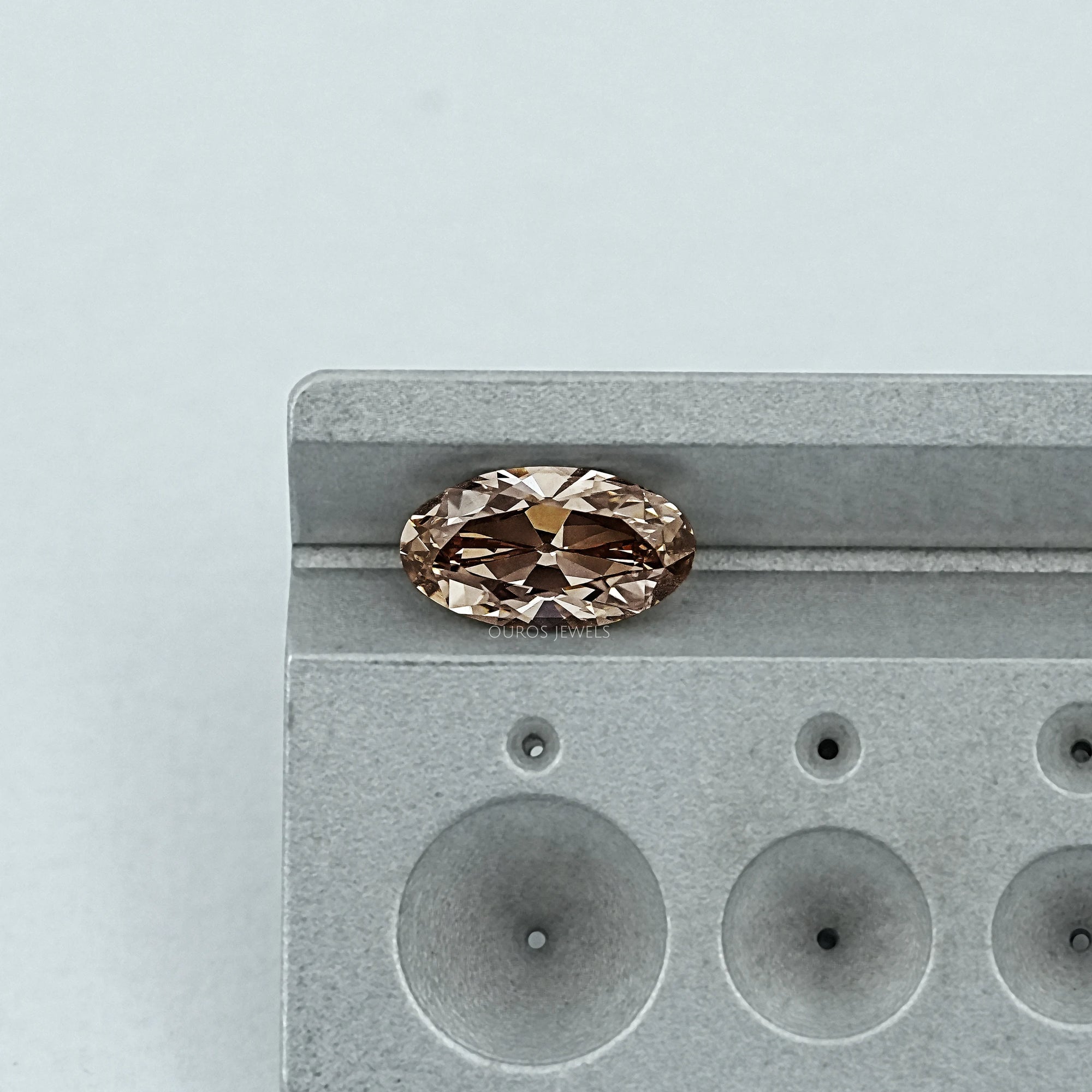 Old Mine Moval Lab Champagne Loose Diamond Loose