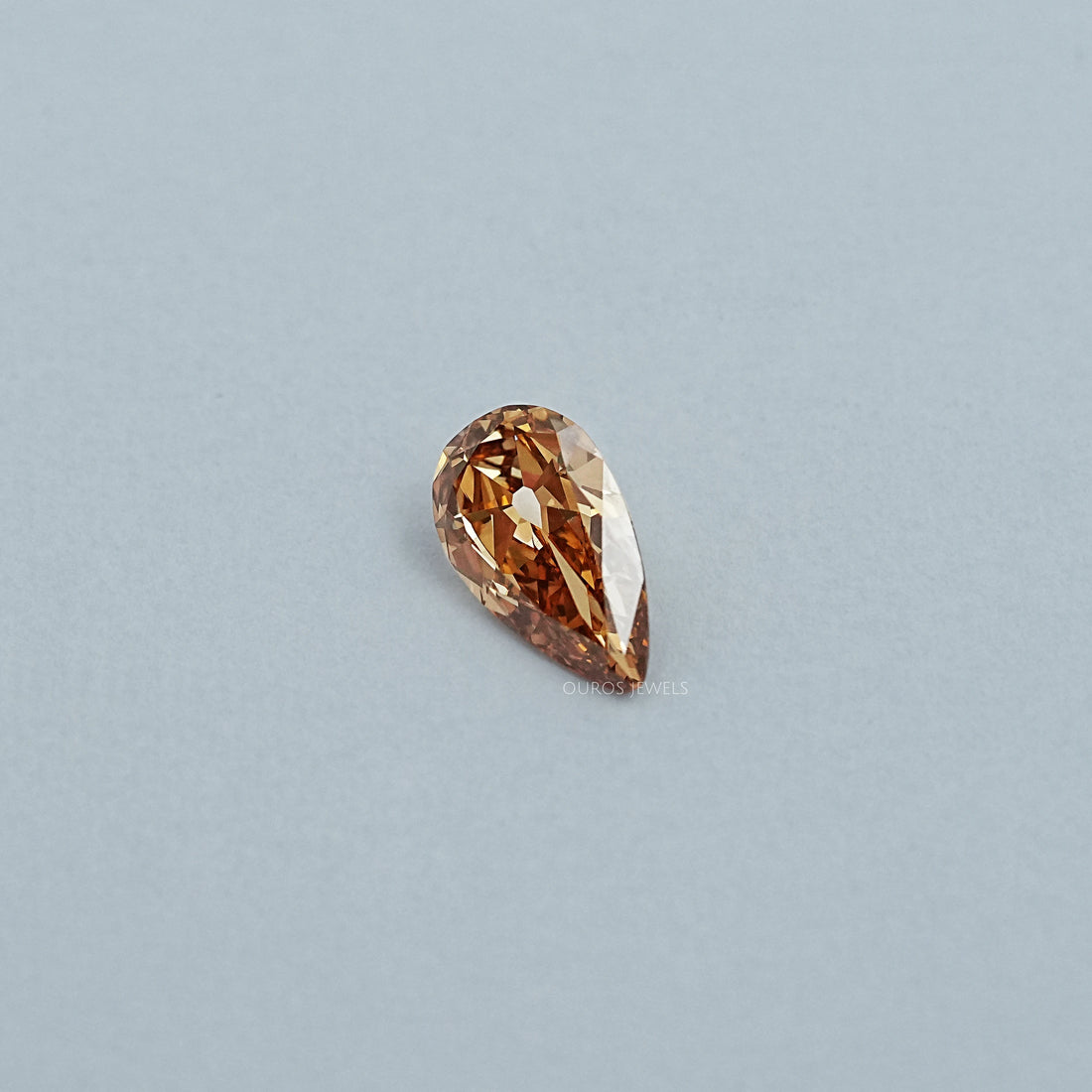 Champagne Old Mine Pear Lab Diamond Loose Loose