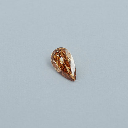 Champagne Old Mine Pear Lab Diamond Loose Loose