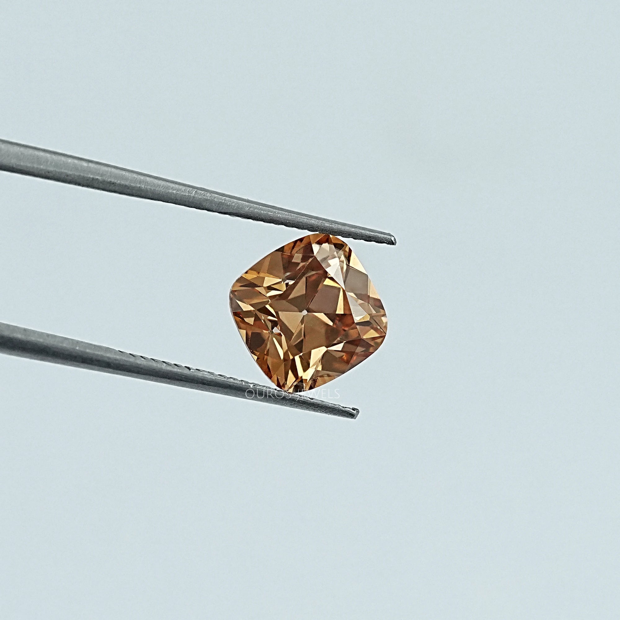 Champagne Square Old Mine Cushion Cut Loose Diamond Loose