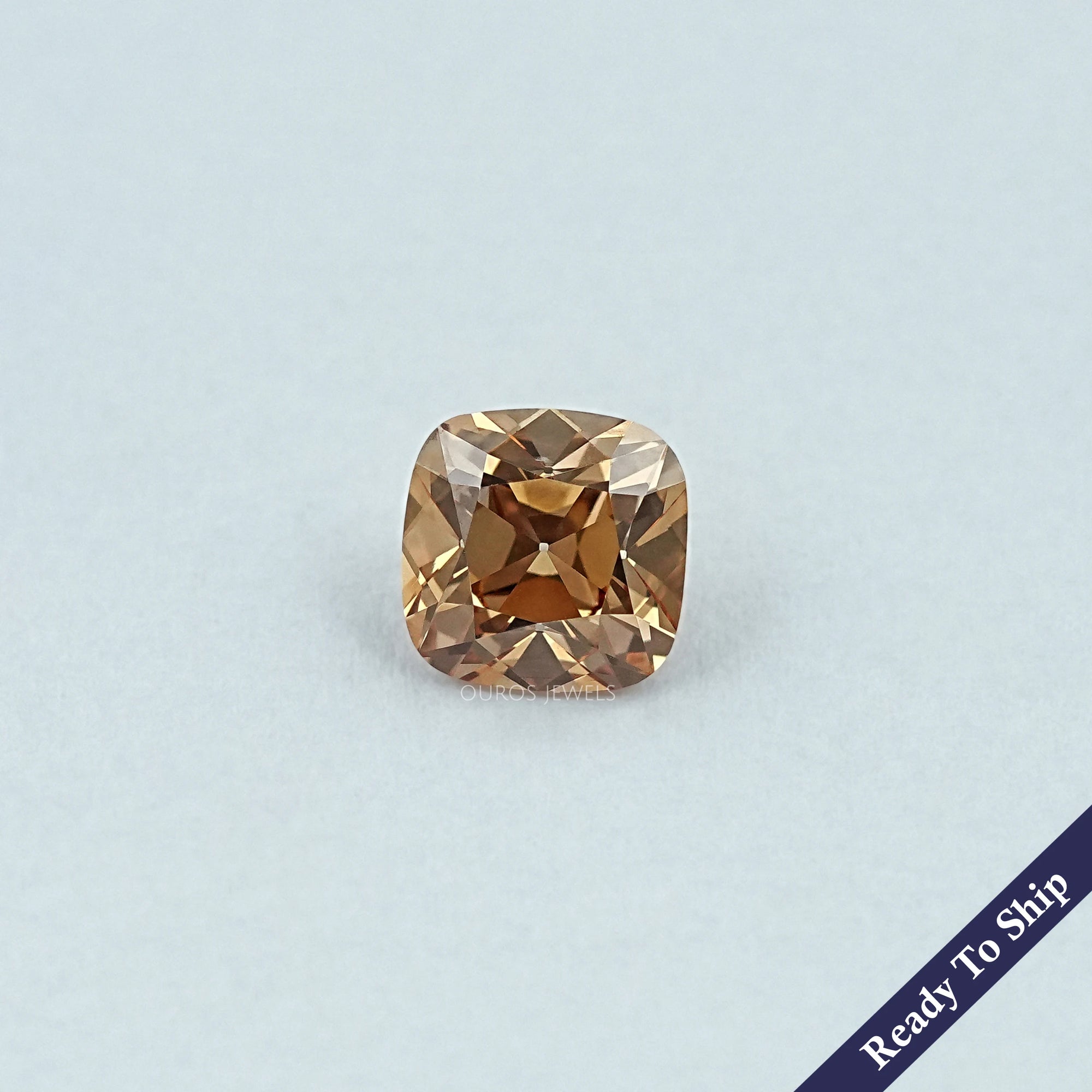 Champagne Square Old Mine Cushion Cut Loose Diamond Loose