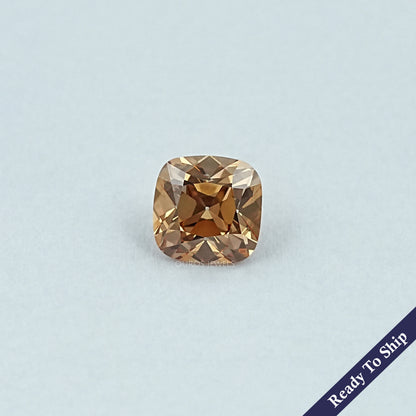Champagne Square Old Mine Cushion Cut Loose Diamond Loose