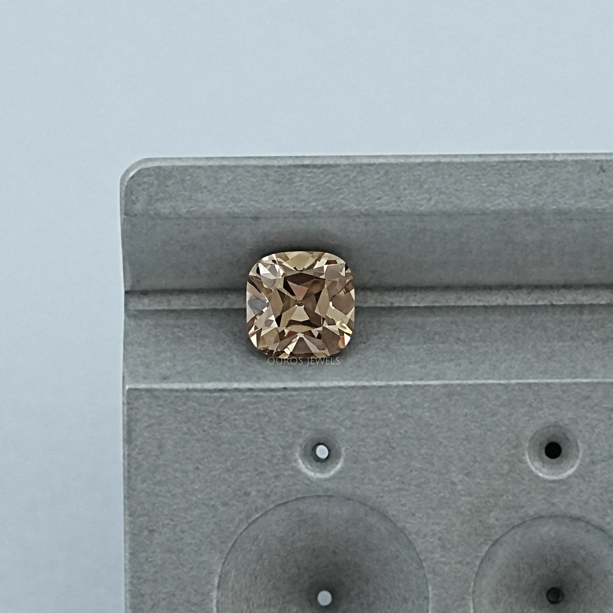 Champagne Square Old Mine Cushion Lab Diamond Loose Loose
