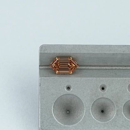 Step Cut Dutch Marquise Lab Champagne Diamond Loose