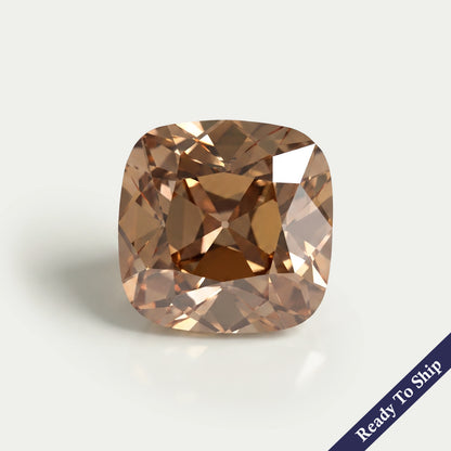 Champagne Square Old Mine Cushion Cut Loose Diamond Loose