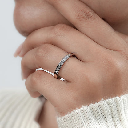 Channel Set Baguette Diamond Wedding Band Ring