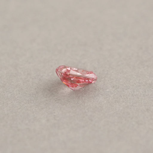 Pink Cushion Cut Lab Grown Diamond