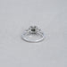 Asscher Cut Black Diamond Halo Ring Ring