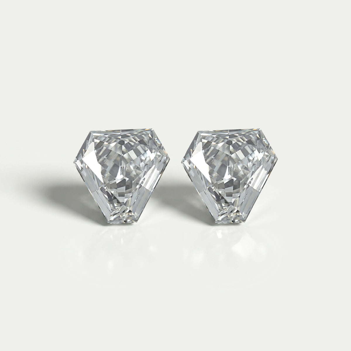 Calf's Head Shape Lab Diamond Pair Loose