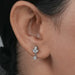 Marquise and Round Cut Diamond Dainty Drop Earrings Earrings