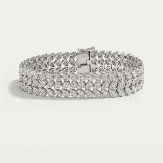 Cluster Diamond Wide Bracelet Bracelet