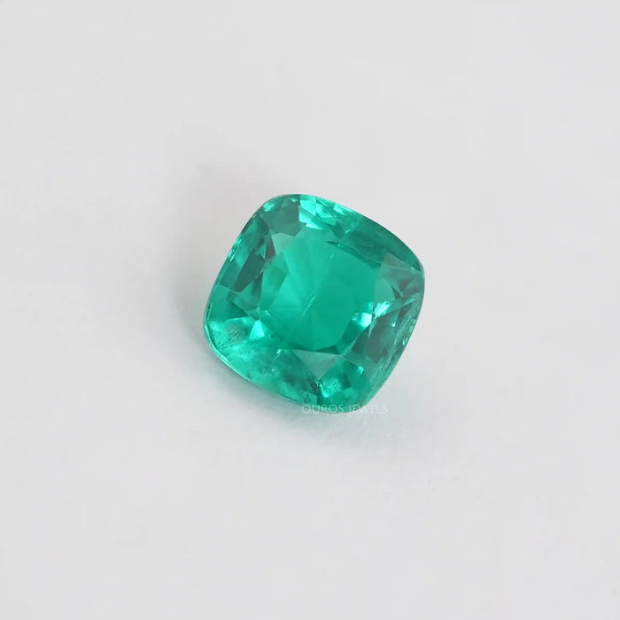 IGI Certified  Cushion Shape Colombian Emerald Gemstone