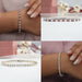 [Collage of Round Diamond Colored Bracelet]-[Ouros Jewels]