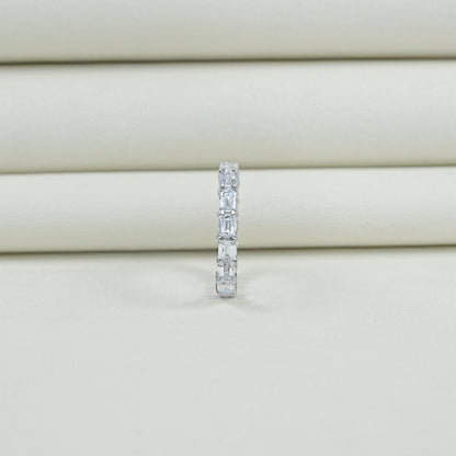 Criss Cut Eternity Wedding Band - East West Set Ring
