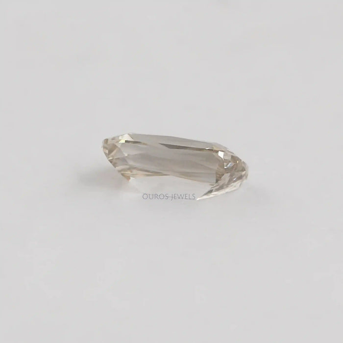 Side View of Criss Cut Loose Lab Grown Diamond in 2.10 carat 