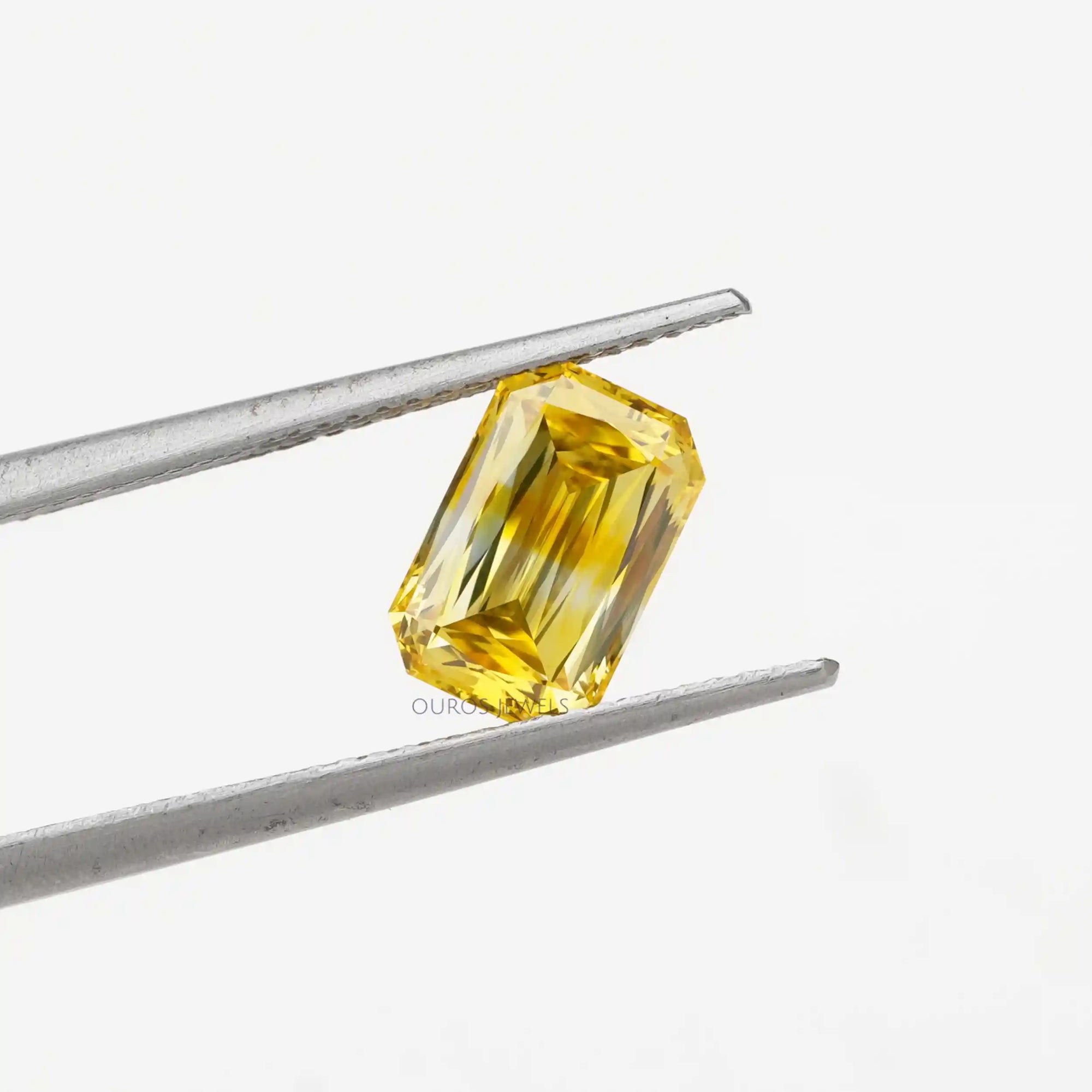Yellow Criss Cut Lab Grown Diamond