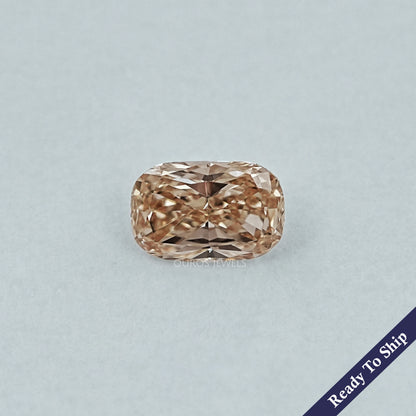 Elongated Cushion Cut Champagne Diamond Loose