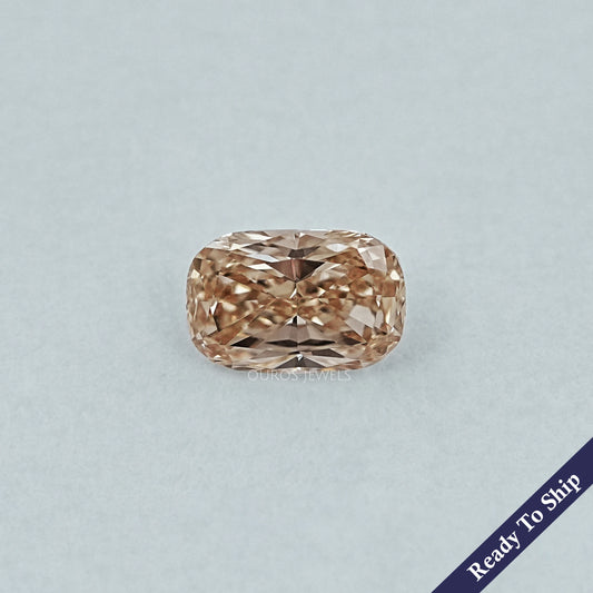 Elongated Cushion Cut Champagne Diamond Loose