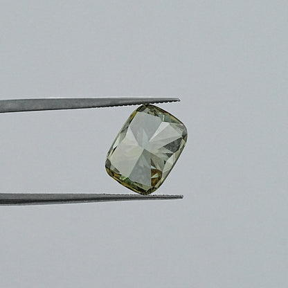 Fancy Deep Green Cushion Lab Diamond Loose
