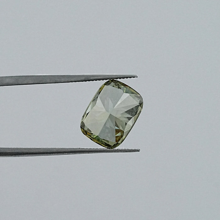 Fancy Deep Green Cushion Lab Diamond Loose