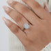 Cushion Cut Halo Lab Grown Diamond Ring Ring