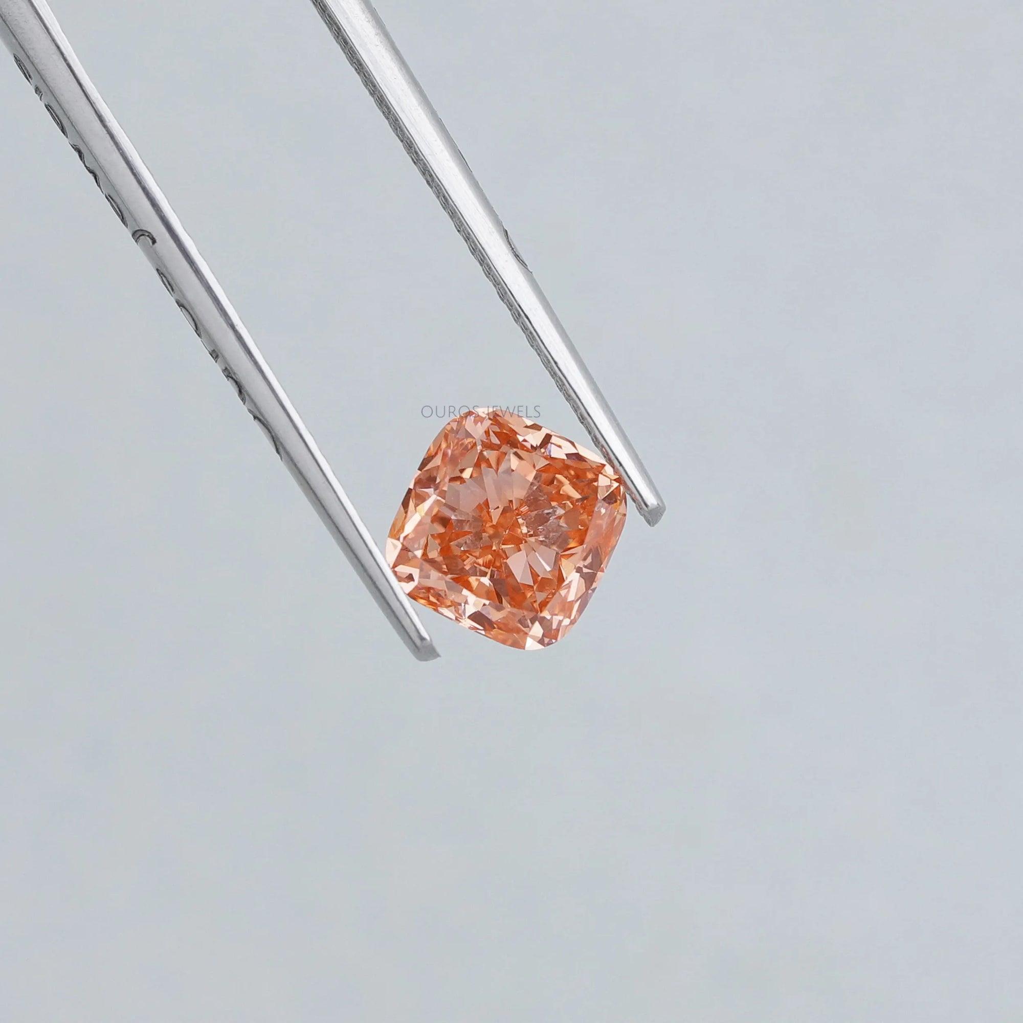 1.35 Carat Vivid Pink Cushion Lab Diamond