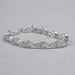Yellow Cushion Cut Halo Link Bracelet Bracelet