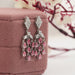 Pink Pear Lab Diamond Chandelier Earrings Earrings