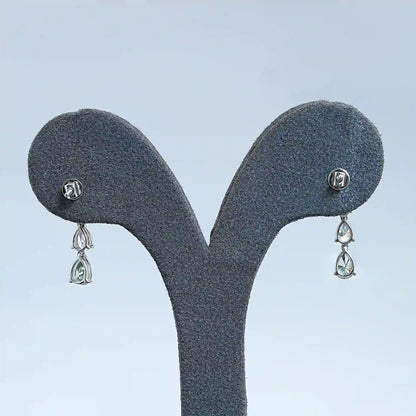 Pear Cut Lab Diamond Dangle Earrings Earrings