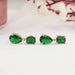 Green Gem Drop Earrings