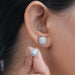 Brilliant Round Lab Diamond Halo Stud Earrings Earring