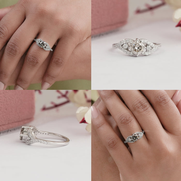 Collage of Olive Round Cut Ring 