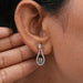 Diamond Layered Teardrop Dangle Earrings Earrings