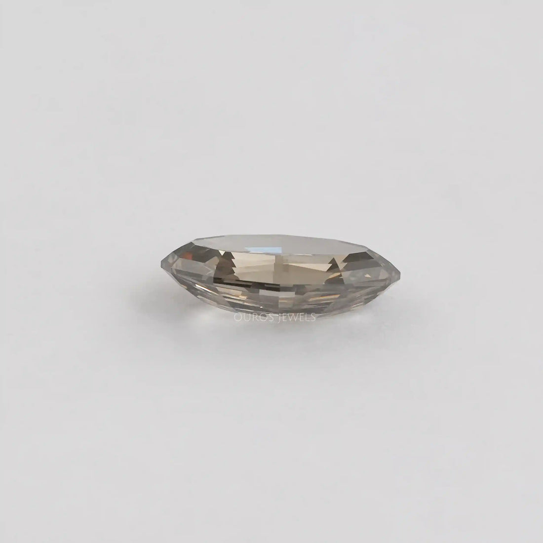 5.20 Carat Grey Oval Step Cut Diamond Loose