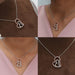 [Collage of Double Heart Diamond Pendant]-[Ouros Jewels]