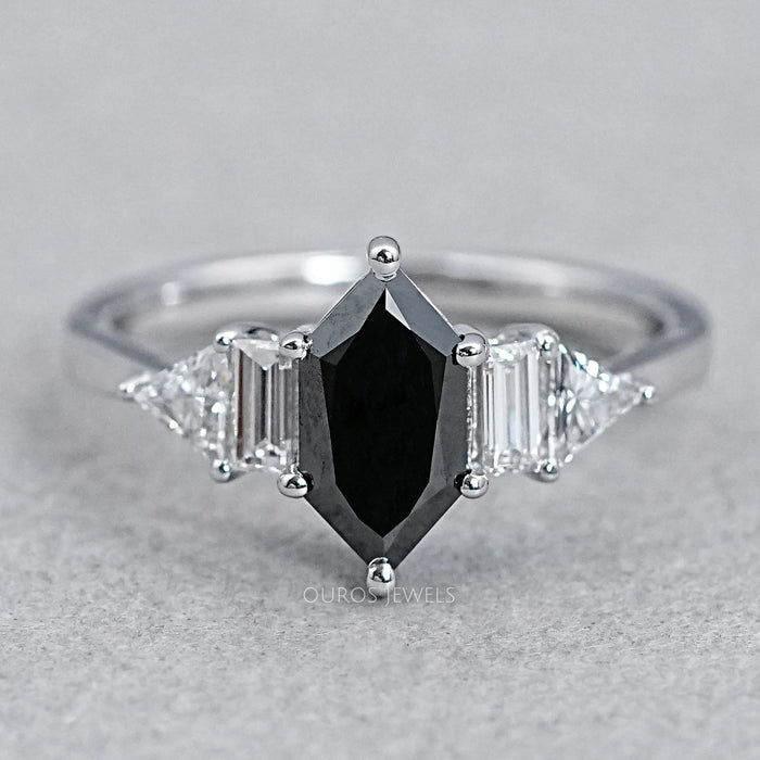 Dutch Marquise Black Diamond Anniversary Ring Ring