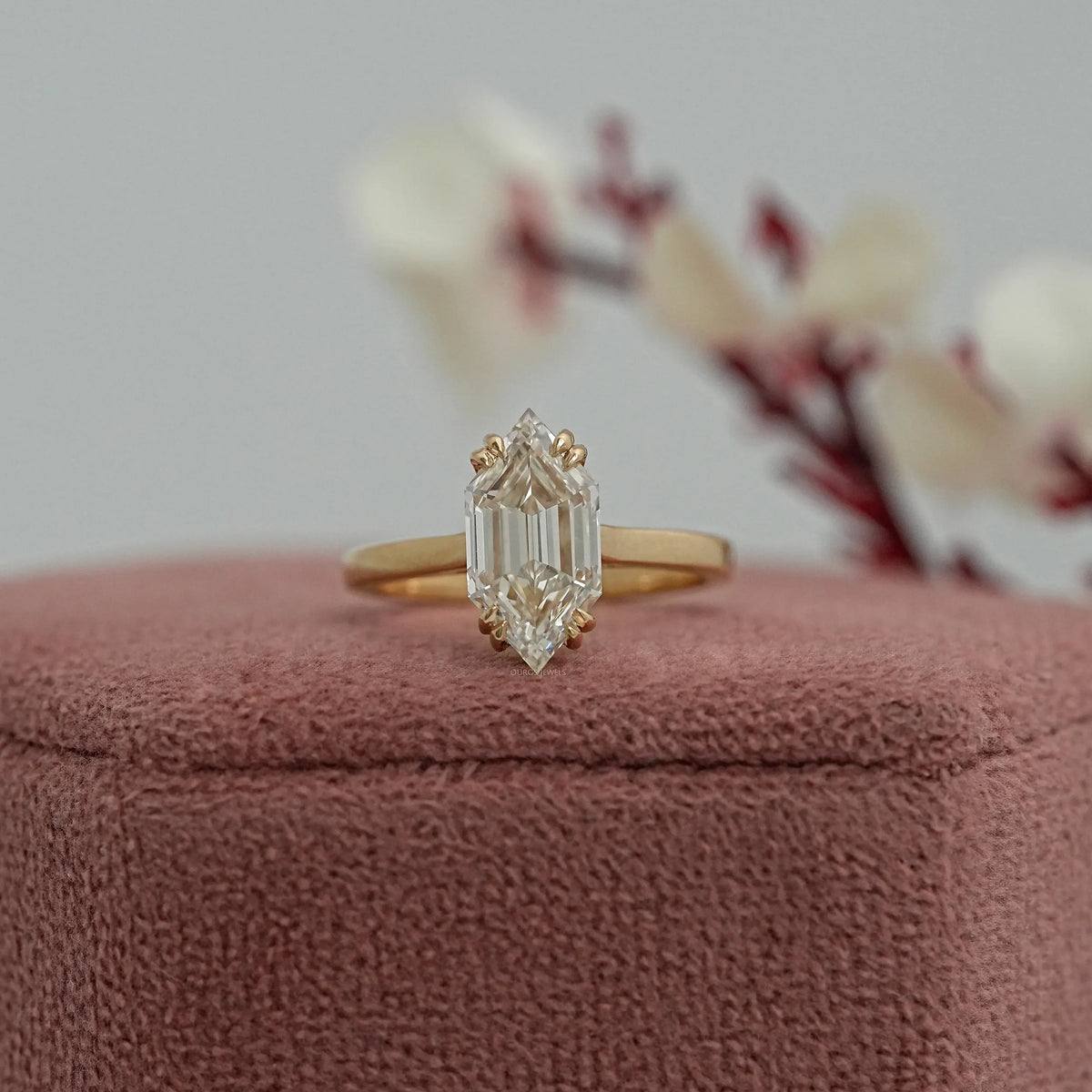 Dutch Marquise Lab Diamond Solitaire Engagement Ring Rings