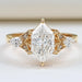 Dutch Marquise Cut Three Stone Engagement Ring Ring