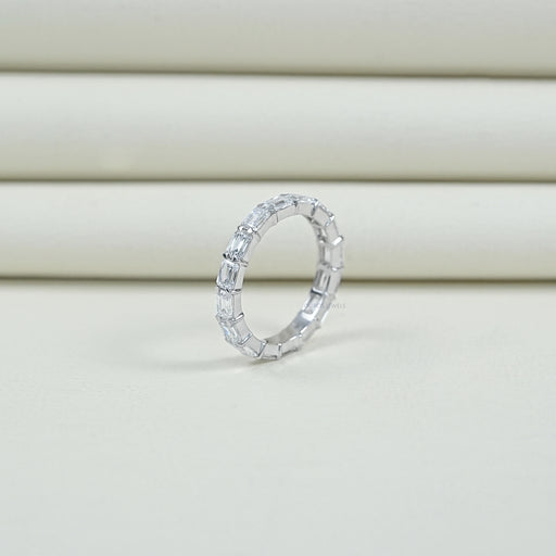 Criss Cut Eternity Wedding Band - East West Set Ring