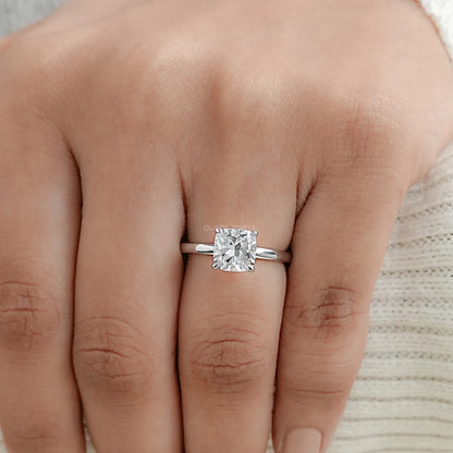 IGI Certified Cushion Cut Engagement Ring Ring