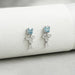 Aquamarine And Diamond Drop Earrings Earrings