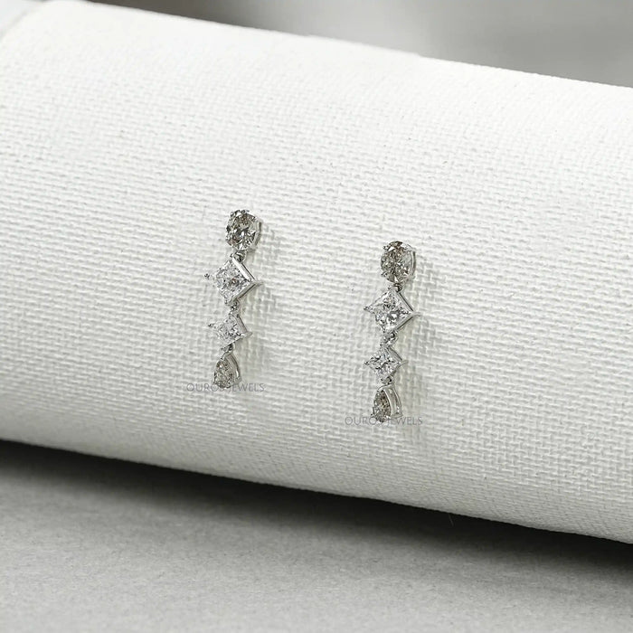 Multi Shape Lab Diamond Drop Earrings Earring