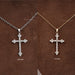 Round Diamond Cross Pendant Necklaces