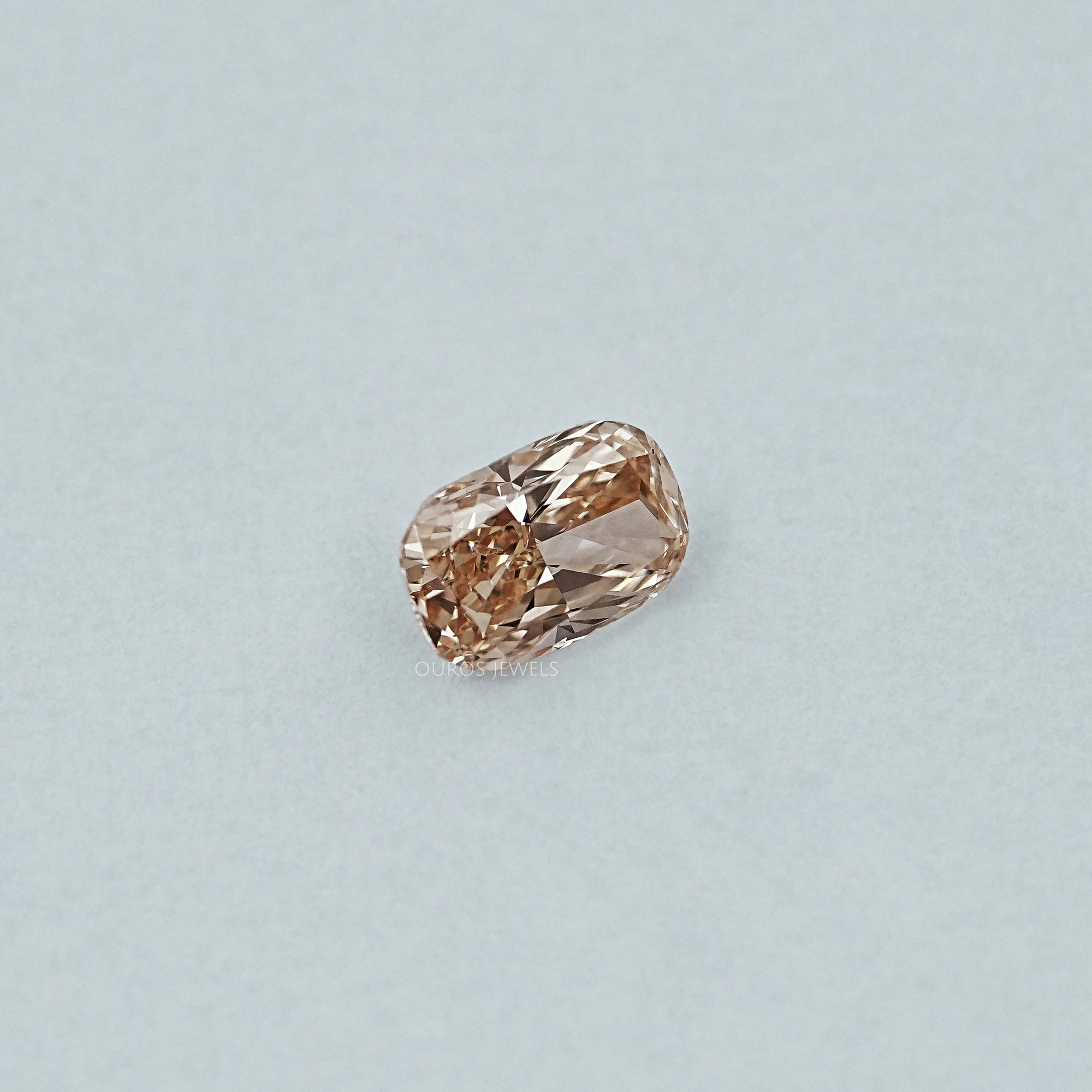 Elongated Cushion Cut Champagne Diamond Loose