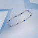 Sapphire Emerald Cut Gemstone Chain Bracelet