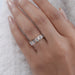 Bezel Set Emerald Cut Full Eternity Wedding Band
