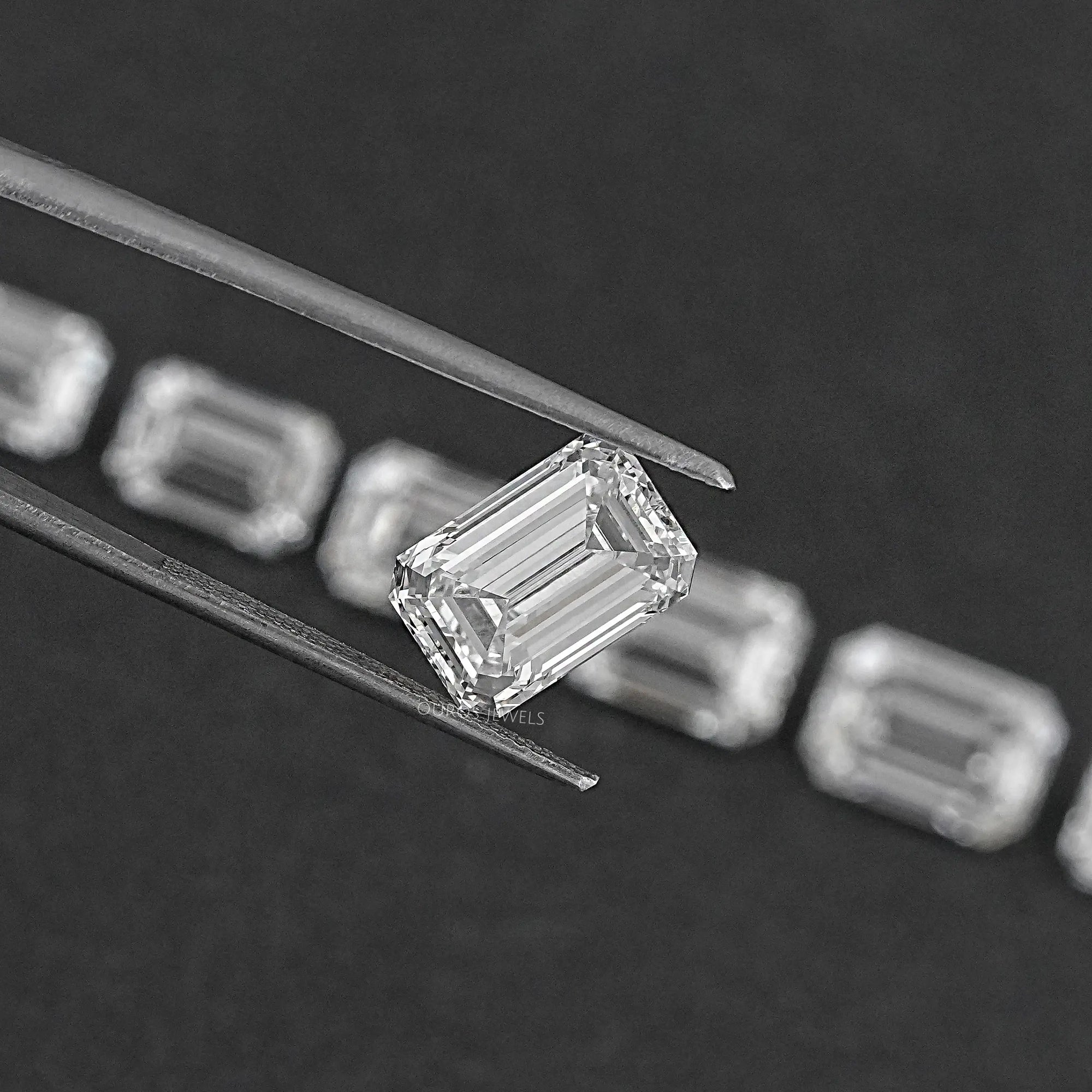 Certified Emerald Cut Lab Grown Diamond Loose